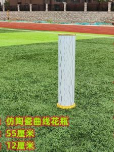 Rattan Woven Iron Art Simple Style Large Resin Floor Standing Ceramic Imitation Flower Vase for Living Room Dry Flower Decoration