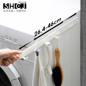 Creative Kitchen Gap Storage Hooks Adhesive Fridge Washer Side Expandable Sticky Hooks No Drilling Needed Versatile Plastic Hooks