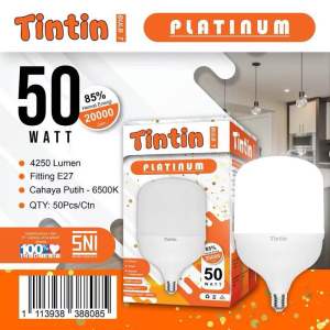 TINTIN LED BULD T PLATINUM 50W / TINTIN LAMPU LED CAPSULE PLATINUM BULD 50 WATT MJ ELEKTRIC