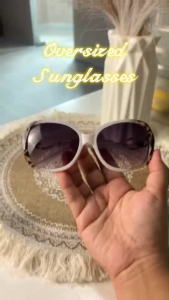 Oversize Full Rim Womens Sunglasses for Vacation - Sunlight UV Protection Big Frame Shade