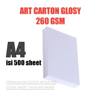 art carton 260 gsm A4 kertas art karton A4 260 gsm
