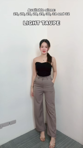 Hello Moderne High Waist Thick Fabric Trouser Pants Premium Not Gartered Wide Leg For Tall Girlies Chic *HM230