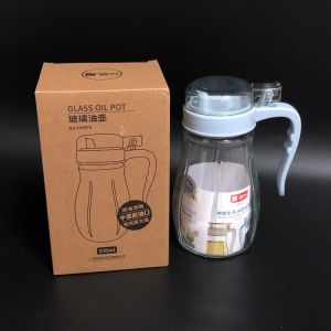 Bình Đựng Dầu Gốm Sứ 350ml Nắp Ép Bình Đựng Nước Sốt Nhỏ Dụng Cụ Nhà Bếp Hiện Đại Đơn Giản Nhãn Hiệu Zenxin