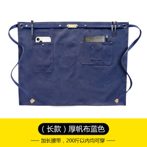 Denim Apron Half-length Kitchen Dining Professional Mens Workwear Womens Fashionable Waitress Short Waist Apron