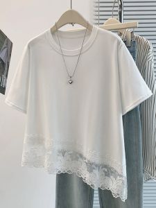 Áo Thun Dây Ren Giúp Gầy Dài Tay Ngắn Độc Đáo