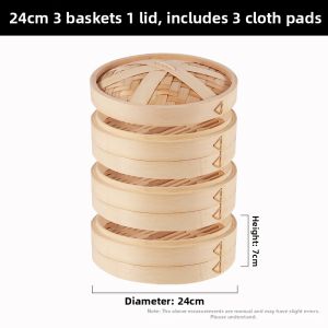 OME | Bamboo Single Layer Food Steamer 27cm