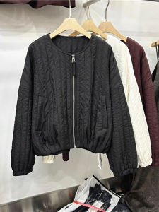 Shalldoer | Loose Short Cotton Coat For Petite Women Long Sleeves