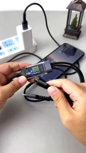 3 IN 1 Luminous Charging Cable 120W 6A Super Fast Charger USB Protecetion For Micro Type-C 1.2-2.2 meters