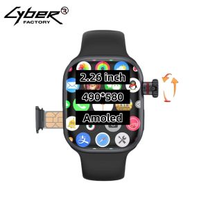 CD99 Smart Watch 8GB RAM AMOLED Wifi ROM GPS 128GB Position APP Download Bluetooth Men Women Cellular Card Version Smartwatch