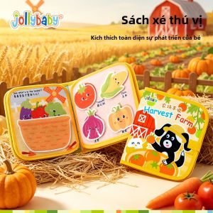Jollybaby | Sách Im Lặng Cho Bé Chống Xé Montessori