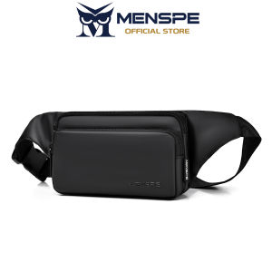 MENSPE Mens Waist Bag Sports Chest Bag Crossbody Bag Outdoor Cycling Bag Waterproof Bag Lightweight Casual Bag Fitness Bag Phone Bag Versatile Fashion Chest Bag Travel Bag