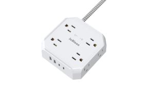 Ổ Cắm Điện Đa Năng 12 Trong 1 Với Cổng USB & Type-C Dây Nối Dài 5ft Bộ Chuyển Đổi Phích Cắm Mỹ Sạc Tường Cho Gia Đình