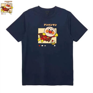 Bandai | Mens Clothing Summer Anpanman Cartoon Fun Printed Graphic T Shirts Y2k Cotton Loose Casual Womens Short Sleeved Tee Tops Anime