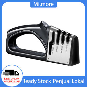 Mi.more 4in1 Knife Sharpener 4 Stage Rautan 4 Tahap Pengasah Pisau 4-In-1 Pisau Dan Gunting Rautan Dengan Diamond Ceramic Tungsten Alat Dapur Untuk Jenis Pisau