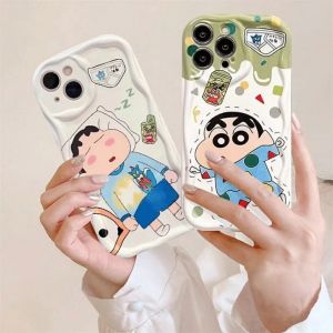 Pajama Crayon Shin-chan Compatible for IPhone 15 Plus 11 14 13 12 15 Pro Max XR X XS Max 15 7Plus 8plus Soft Case