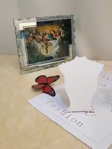 Isi 2 Display Kalung Display Perhiasan Kalung Anting Pajangan Perhiasan Akrilik