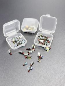 Mồi Câu Ruồi Khô Topranc Fly Fishing Mồi Giả Côn Trùng Sinh Học Dành Cho Cá Bass Cá Hồi Cá Chép - Chất Liệu Dệt Phản Quang Với Thiết Kế Hai Cánh.