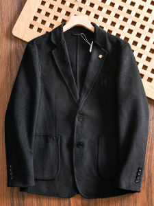 Thanh Lịch Hai Mặt Len Áo Khoác Dành Cho Nam Giới Thoải Mái Mùa Thu Mùa Đông Phù Hợp Với Áo Khoác Mỹ Len Merino Phong Cách Thành Phố Thời Trang Vừa Vặn Thường Ngày