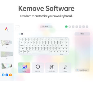 KEMOVE K68 Hot Swappable RGB Backlit 3 Modes Connection Mechnical Keyboard for WindowsMac OS Bàn Phím Cơ Kemove K68 Với Đèn Rgb Bàn Phím Kết Nối 3 Chế Độ Cho Windows Và Mac Os - Lazada