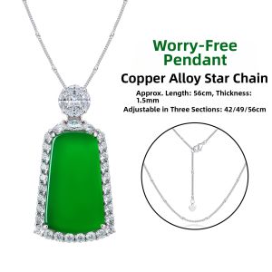 AILEQ | Natural Jade Necklace Gemstone Jewelry