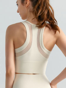 High Impact Shock Absorption Covering Side Fat Zip Front Sports Bra