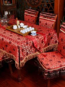 ZHUYUEGE | Bàn trải bàn ăn mừng đám cưới truyền thống Trung Quốc