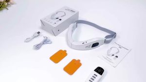 Máy Mát Xa Mặt Galvanic Đèn LED 6 Chế Độ 18 Cấp Độ Điều Khiển Từ Xa Thiết Bị Làm Đẹp Da Có Thể Sạc Lại Để Sử Dụng Tại Nhà Màu Trắng