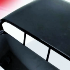 CPO UNIVERSAL 40X28CM CAR AIR FLOW INTAKE HOOD SCOOP BLACK (12187)