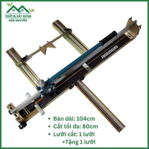 Bàn cắt gạch men 800 Nakawa bàn dài 104cm dùng đẩy gạch 80cm máy cắt gạch đẩy tay