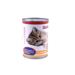 Bioline Cat Food Wet Food In Can For Cat Kitten Pet 375g