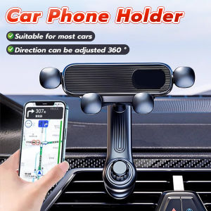 Vacaka Car Air Outlet Phone Holder 360 ° Rotating Telescopic Car Phone Mount