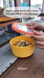 Sillyco - Sillytub View Petite 600mL 100% Platinum Food Grade Silicone Lunch Box Stackable BPA Free