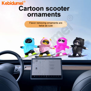 Kebidumei Car Decoration Ornaments Anime Cute Bear Action Figure Auto Center Console Ornaments For Car Accessories