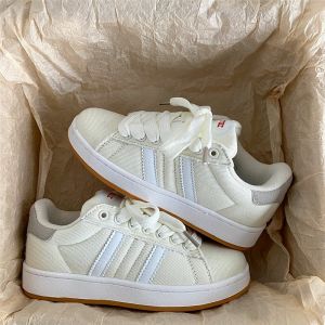 Giày Trượt Mũi Tròn Cổ Điển Sang Trọng Lịch Sự Cho Nữ Màu Be Màu Sắc Phong Cách Thể Thao Thoải Mái Giày Trendsetter 2024 Giày Thể Thao Thoải Mái Vẻ Tươi Mát