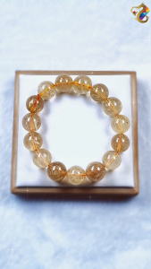 Premium Grade Gold Rutilated Bracelet