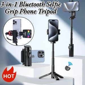 3-In-1 Bluetooth Selfie Stick Tripod Portable 360° Rotate Wireless Extendable Handheld Holder Remote Control Phone Stand Monopod
