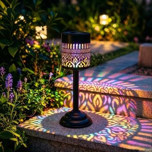 2 Chiếc Đèn Sân Vườn Năng Lượng Mặt Trời LED Thiết Kế Mandala Rỗng Đèn Chiếu Có Chân Đế Có Thể Tháo Rời Cho Ngoài Trời Sân Bãi Cỏ Sân Trong Trang Trí