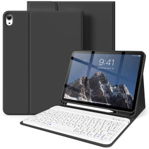 Bao Da Bàn Phím Bluetooth Cho iPad Air 11 Inch (M4) 2026 - Bao Da Bàn Phím Tháo Rời Được Với Chất Liệu Da Chống Nước Chống Sốc