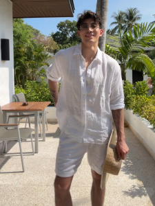 ZHUOCAN | Summer Breathable Lightweight Flax Leisure Sun Protection Shirt Set