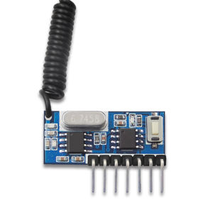 433 Mhz RF Remote Control Receiver and 433mhz RF Relay Receiver Switch Module DC3.3V-5V Jog Self-locking Interlock Controller