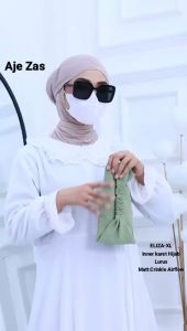 BISA COD Hijab Instan Non Pet+Inner Bando Kode ELIZA-XL Bahan Kringkel Premium By Ory AjeZas Collec