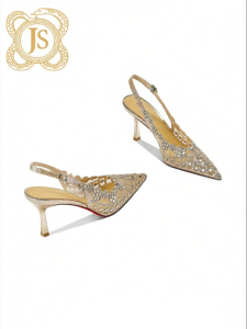 JESSICA SOPHIA | Summer Shiny Crystal Graceful Pointed Heel Sandals