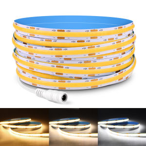Dải Đèn LED COB FOB 5M 10M Độ Sáng Cao Dải Đèn Neon Linh Hoạt Điều Chỉnh Độ Sáng DC12V 24V Dùng Trang Trí Phòng Ngủ