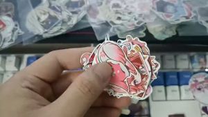 Genshin Impact - Set 10/15/30 Sticker Yae Miko hình dán chibi game GI trang trí vali điện thoại laptop mũ bảo hiểm.. siêu đẹp chống nước chống xước