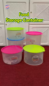 MAXONIC LIFEWARE 3.3L AIRTIGHT ROUND FOOD CONTAINER | BPA FREE PLASTIC FOOD CONTAINER | BEKAS MAKANAN KEDAP UTARA