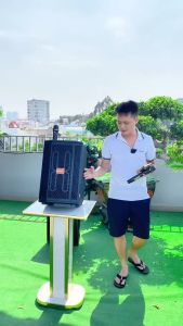 [ Loa karaoke kèm 2 micro ] Loa DS09 Chính Hãng – Bass 25 Công Suất Khủng 500W Giá Cực Tốt  bảo hành 12 tháng
