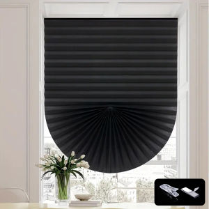 Pleated Roller Blinds Non-Woven Zebra Shades Curtain High Shading Blackout Curtain Bedroom Living Room Bathroom Balcony Decor
