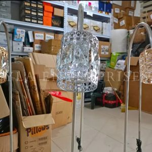 Round KING Crown Silver Gold Coin Cattering Lamp