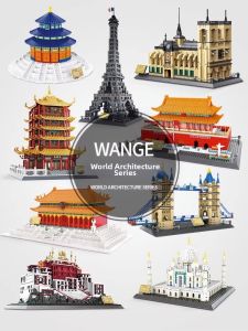Wange Building Blocks Educational Toys Small Particle Assembly World Landmark Buildings Series Teenage House Gift for Children