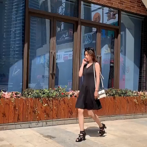 STOCK+COD Chic Block Heel Mules with Open Toe and Strap Detail in Black - Womens Fashion Sandals